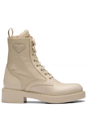 cream combat boots
